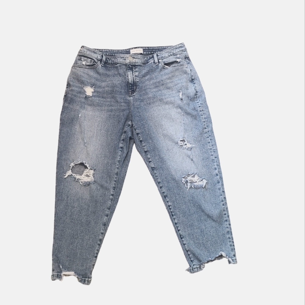 Lane Bryant Mid-rise Boyfriend Capri EUC